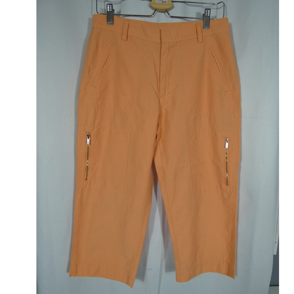 Lauren By Ralph Lauren Women's Size 8 Orange Capri Pants Outdoor Lightweight